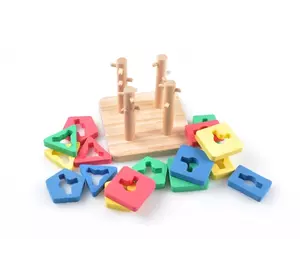 Деревянная развивающая игрушка Логический квадрат