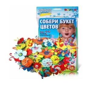 Деревянная развивающая игрушка БУКЕТ ЦВЕТОВ (9 шт.)