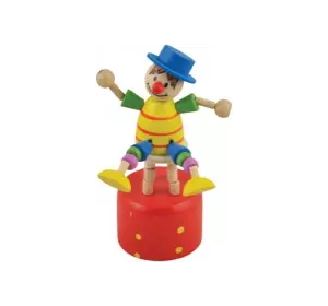 Развивающая игрушка Дергунчик Клоун на стуле