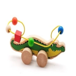 Развивающая игрушка Лабиринт-каталка Крокодил